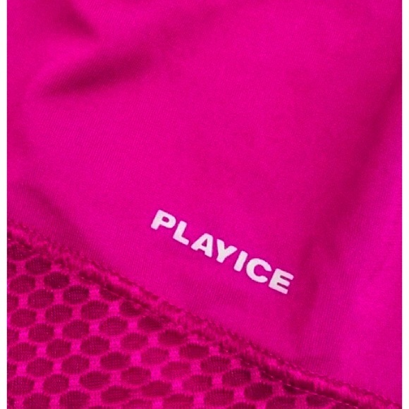 Reebok Women’s Pink Playice Mesh Racerback Athletic Tank Top, Size Small - Picture 6 of 13